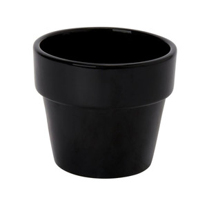 Ceramic Plant Pot GoodHome 10.5 cm, black