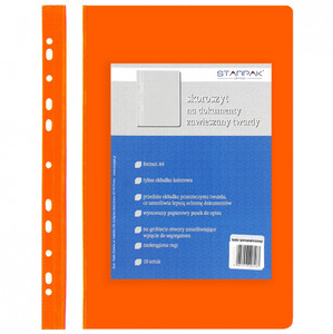 File Folder A4, orange, 10pcs