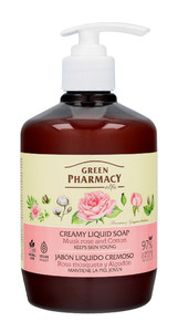 Green Pharmacy Creamy Liquid Soap Musk Rose & Cotton Vegan 97% Natural 465ml