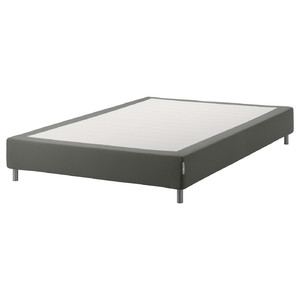 ESPEVÄR Slatted mattress base with legs, dark grey, 140x200 cm