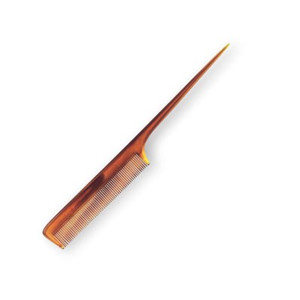 Pin Tail Hair Comb Amber