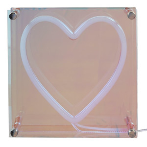 LED Lamp Heart, neon effect