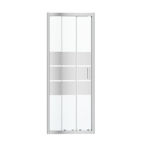 GoodHome Sliding Shower Door Beloya 80 cm, chrome/mirror glass