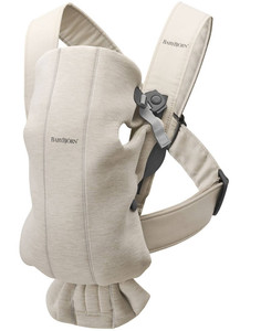 BABYBJÖRN Baby Carrier MINI 3D Jersey, Light beige