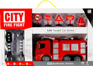 City Fire Fight Fire Engine Truck with Accessories 3+