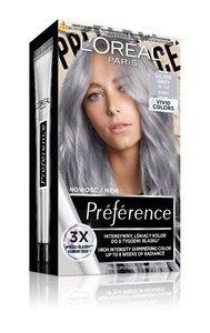 L'Oreal Preference Vivid Colors Hair dye 10.112 Silver Grey (Soho)