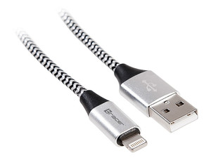 Tracer Cable USB 2.0 iPhone Lightning 1m, black-silver