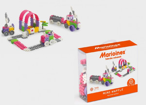 Marioinex Mini Waffle Blocks Set Large Pink 140pcs 3+
