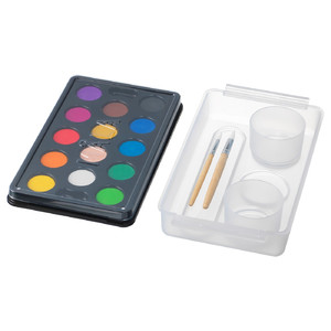 MÅLA Watercolour box, mixed colours assorted colours