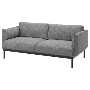 ÄPPLARYD 2-seat sofa, Lejde grey/black, 199x93 cm