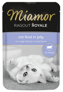 Miamor Ragout Royale Kitten Cat Food with Beef in Jelly 100g