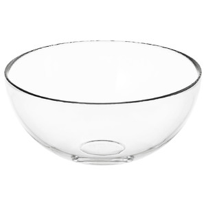 BLANDA Serving bowl, clear glass, 20 cm