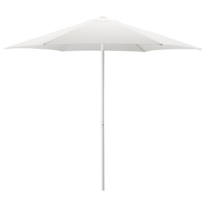 HÖGÖN Patio umbrella, white, 270 cm