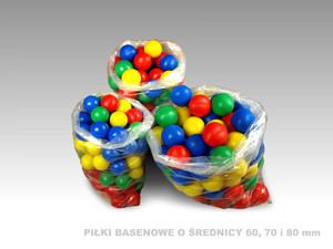 Balls for Paddling Pool 70mm 100pcs