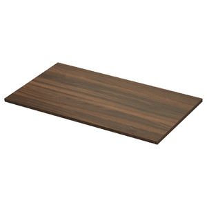 TOLKEN Countertop, brown walnut effect/laminated board, 102x49 cm