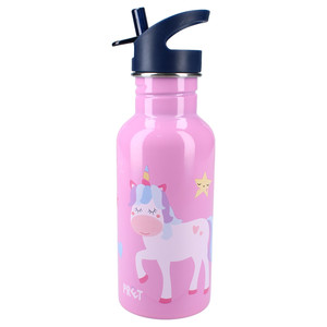 PRET Water Bottle for Children 500ml Unicorn Pink