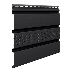 VOX Perforated PVC Soffit, graphite, 8.10 m2, 10-pack
