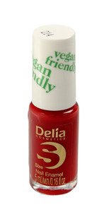 Delia Cosmetics Vegan Friendly Nail Enamel no. 214 Lady in Red  5ml
