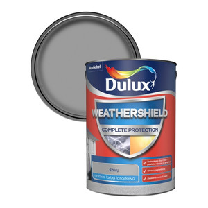 Dulux Exterior Paint Weathershield All Weather Protection Smooth Masonry Paint 5l grey