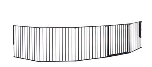 Baby Dan Safety Gate Flex XXL Wall-mounted Hearth Gate 90-350 cm, black