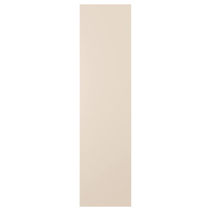 REINSVOLL Door with hinges, grey-beige, 50x195 cm