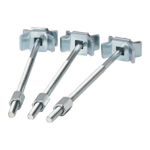 GoodHome Worktop Joining Bolts 16mm, 3-pack