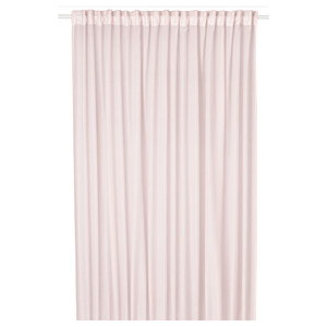 STENFRÖ Sheer curtain, 1 piece, with heading tape/pink, 300x300 cm