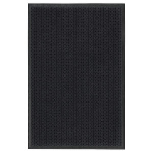 VATTENVERK Door mat, indoor, dark grey, 100x150 cm