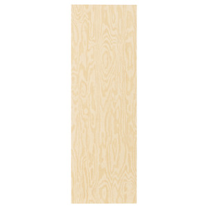 KALBÅDEN Door with hinges, lively pine effect, 40x120 cm