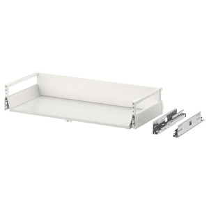 EXCEPTIONELL Drawer, medium with push to open, white, 80x37 cm