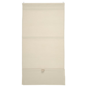 RINGBLOMMA Roman blind, beige, 60x160 cm