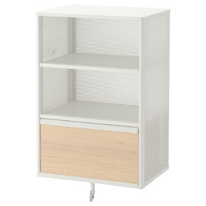 BEKANT Storage unit, mesh, white, 61x101 cm