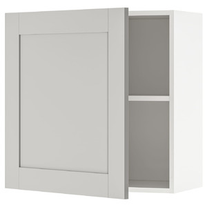 KNOXHULT Wall cabinet with door, grey, 60x60 cm