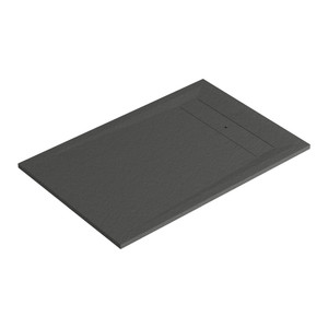 GoodHome Shower Tray Luiro, rectangular, 80x120 cm, black