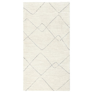 TVERSTED Rug, low pile, beige, 80x150 cm