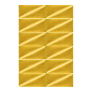 Upholstered Wall Panel Triangle Stegu Mollis 15x30cm 2pcs R, yellow