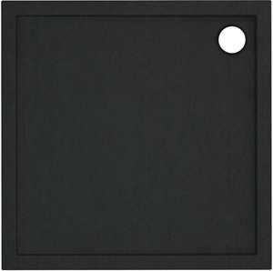 Shower Tray Lena Square 90 x 12 cm, black