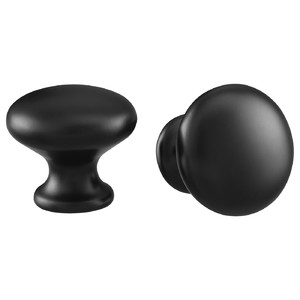 ENERYDA Knob, black, 27 mm, 2 pack