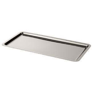 DAKSJUS Tray, stainless steel, 42x22 cm