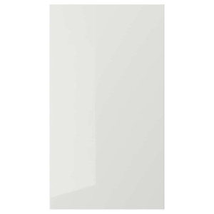 RINGHULT Front for dishwasher, high-gloss light grey, 45x80 cm