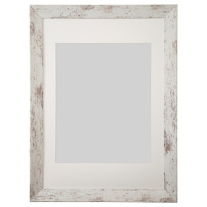 PLOMMONTRÄD Frame, white stained pine effect, 50x70 cm