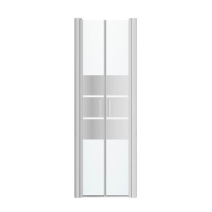 GoodHome Double Shower Door Beloya 70 cm, chrome/mirror glass