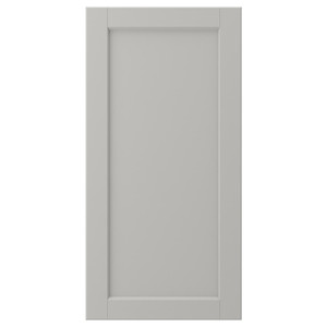 LERHYTTAN Door, light grey, 40x80 cm