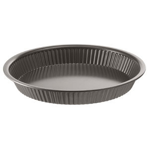 HEMMABAK Pie dish, grey, 30 cm