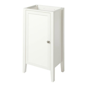 GoodHome Freestanding Bathroom Vanity Cabinet Perma 44 cm, white