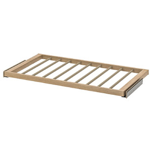 KOMPLEMENT Pull-out trouser hanger, white stained oak effect, 100x58 cm