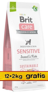 Brit Care Sustainable Sensitive Insect & Fish Dog Dry Food 14kg