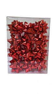 Gift Bow 8cm 24pcs, red