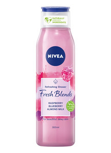 Nivea Fresh Blends Refreshing Shower Gel Raspberry, Blueberry & Almond Milk 300ml
