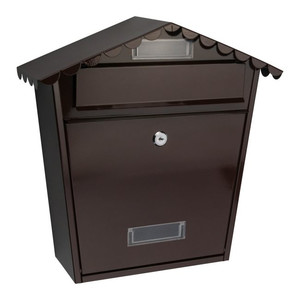 Postbox Post Box Stahl Rodos, brown